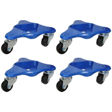 Mapp Caster Heavy Duty Tri-Wheel Dollies with 2 Wheels, 1,800 Lbs Cap., PK4 56402OH-4